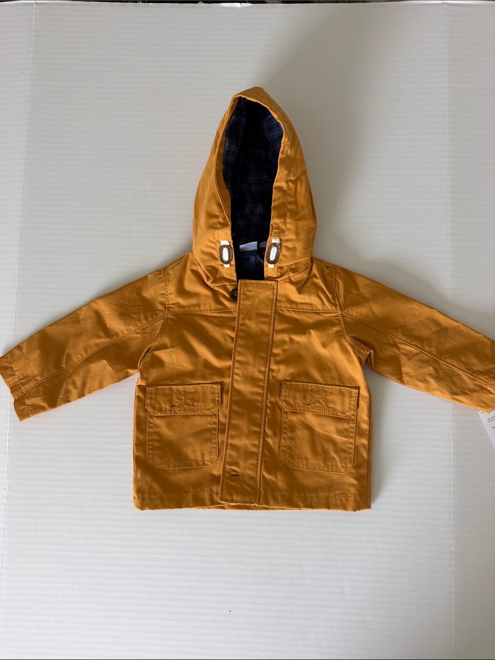 Carter's Hooded Kids Raincoat in Mustard